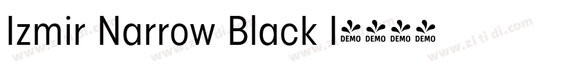 Izmir Narrow Black I字体转换